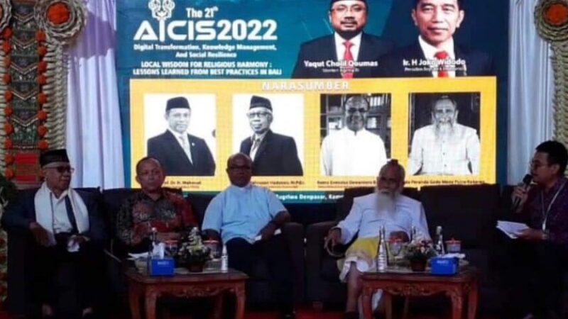Gelaran Annual International Conference on Islamic Studies (AICIS) Ke-21 tahun 2022 berlangsung di UHN IGB Sugriwa kampus Bangli.