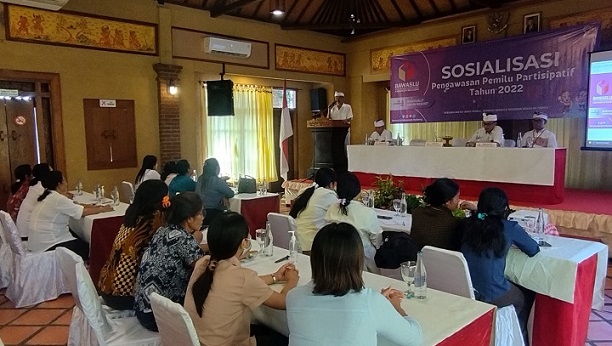 Sosialisasi Pengawasan Pemilu Partisipatif yang digelar di Buleleng, Kamis 24 November 2022.