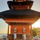 Meru Pura Luhur Uluwatu yang telah selesai diperbaiki pascaterbakar pada Selasa 8 November 2022 lalu.