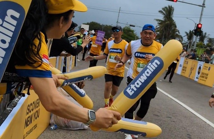 Etawalin turut menjadi sponsor resmi di Maybank Marathon 2024 yang digelar di Gianyar, Bali pada Minggu (25/8/2024).
