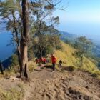 Tim SAR gabungan melaksanakan pencarian seorang warga asal Marga, Tabanan yang terperosok ke jurang saat mendaki di Gunung Abang, Bangli.